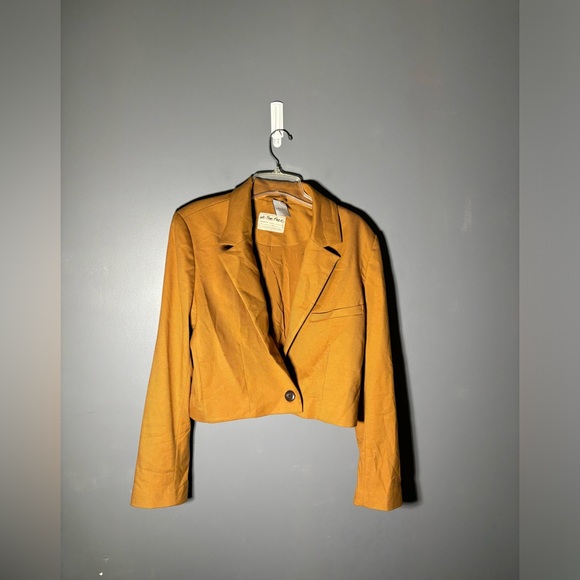 We The Free Block Party Cropped Blazer Women’s Size Large - Picture 2 of 5